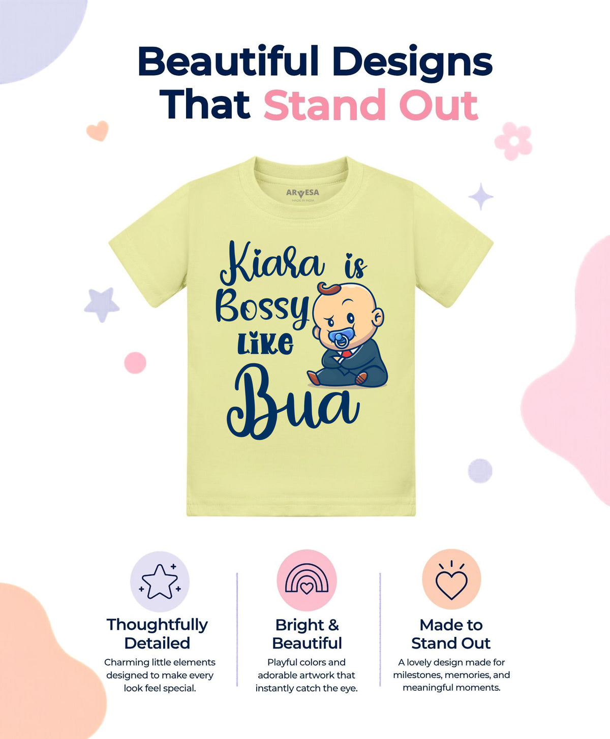 Yes | Bossy Like My Bua - T-shirt