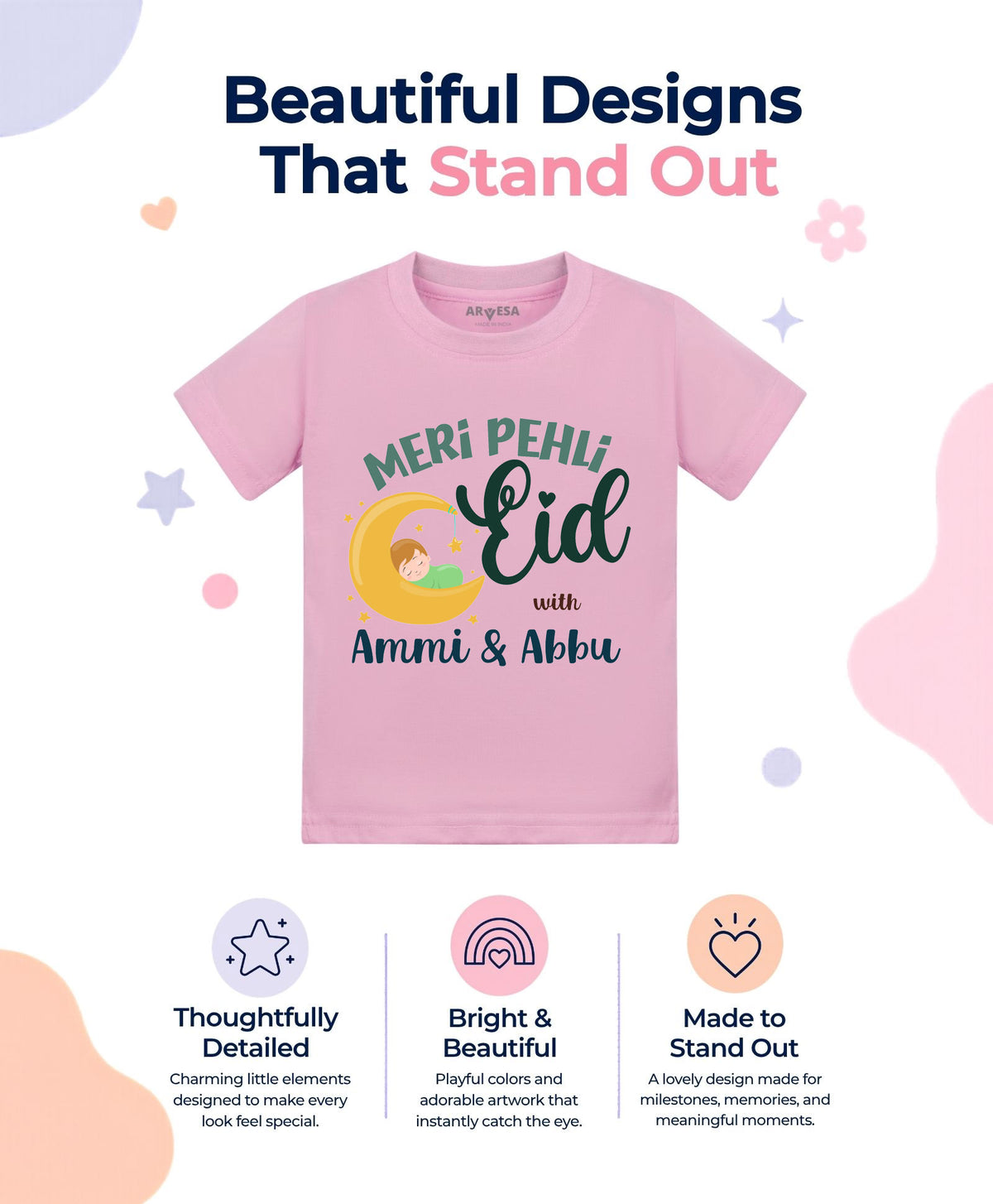 No | Meri Pehli Eid With Ammi & Abbu - T-shirt