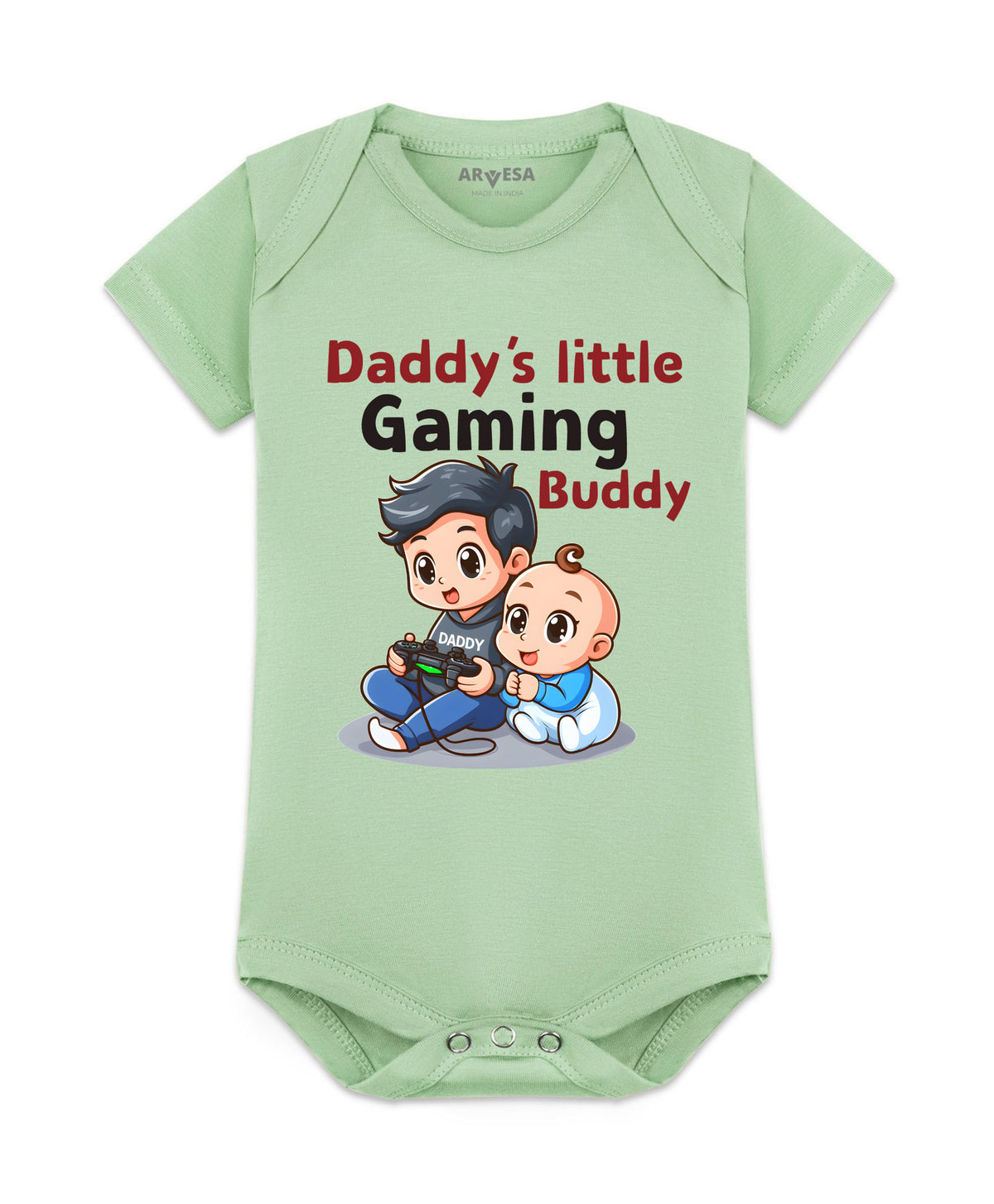 No | Daddy Little Gaming Buddy - Romper