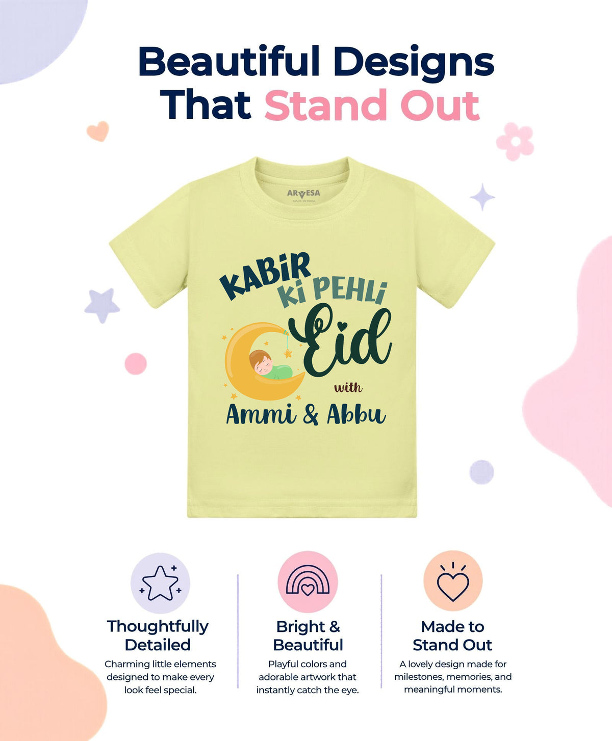 Yes | Meri Pehli Eid With Ammi & Abbu - T-shirt