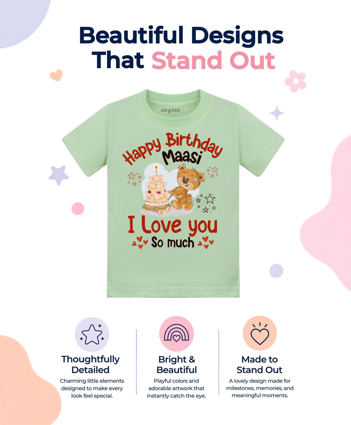 No | Happy Birthday Maasi Family Birthday - T-shirt