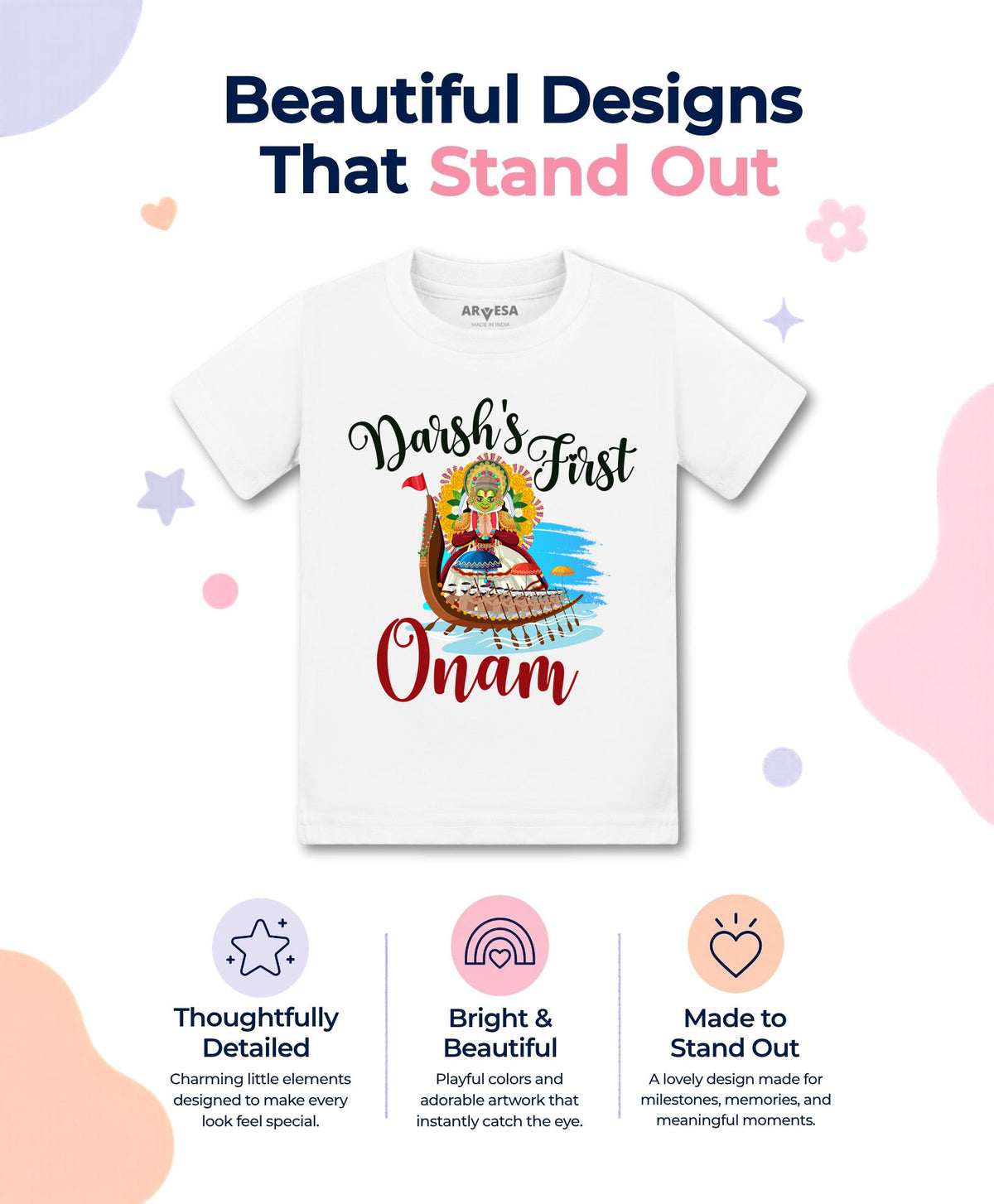 Yes | My First Onam - T-shirt