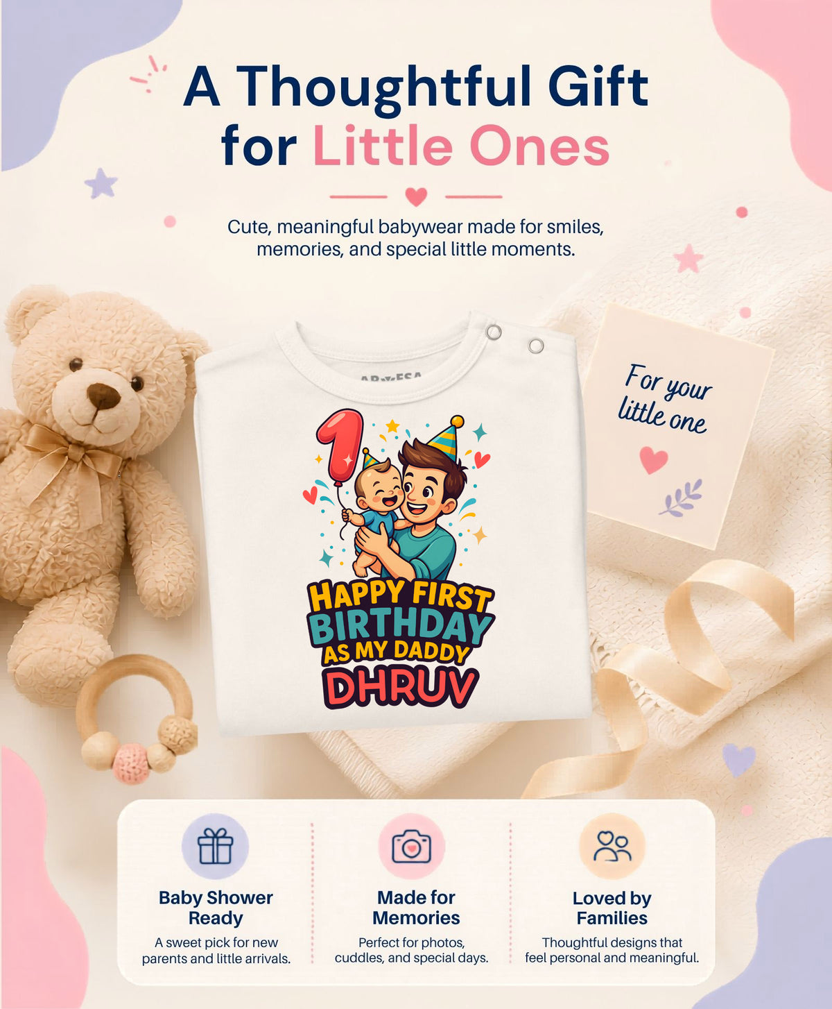 Yes | Happy First Birthday As My Daddy Dad Birthday - Jumpsuit