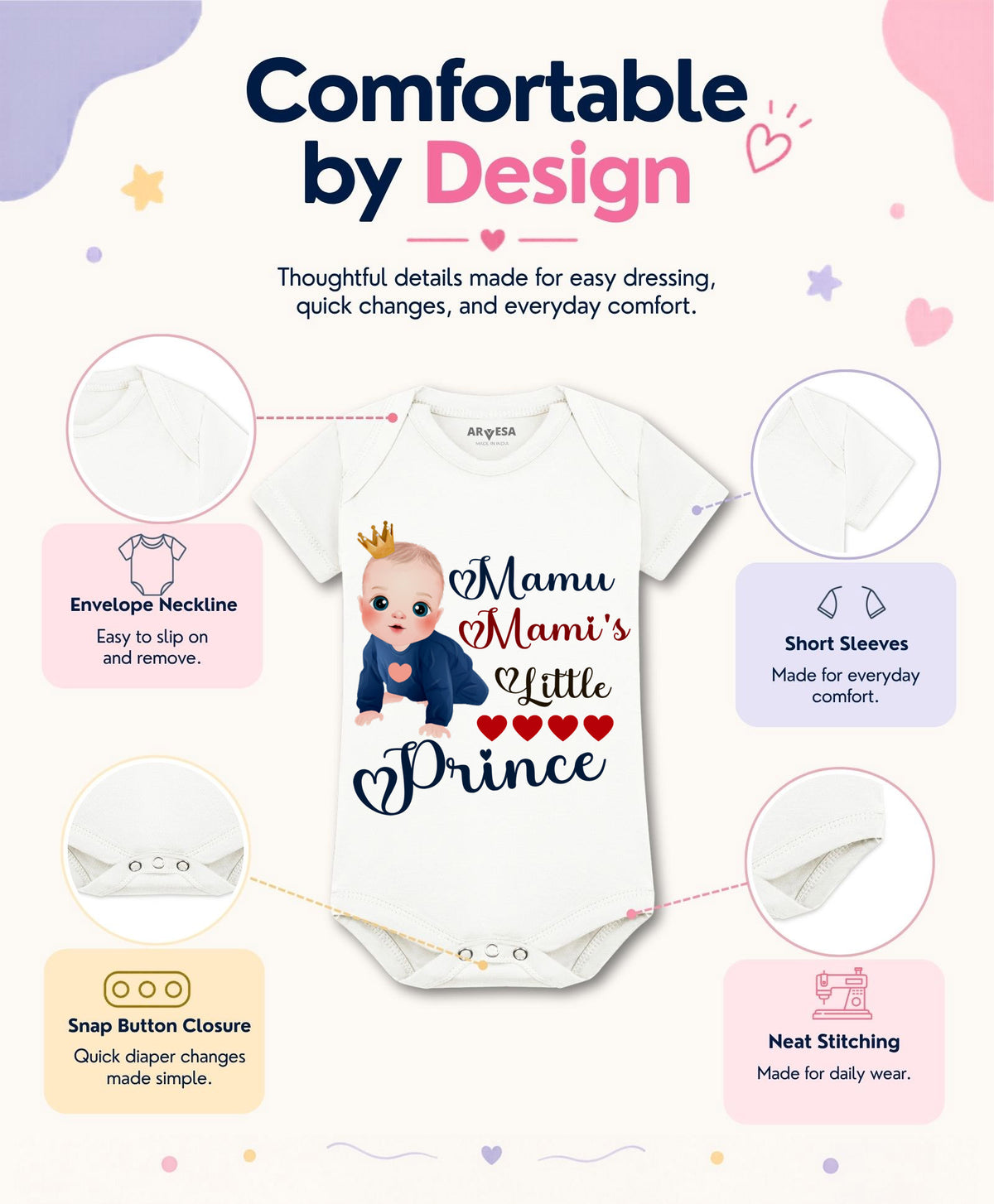 No | Mamu Mami'S Little Prince - Romper