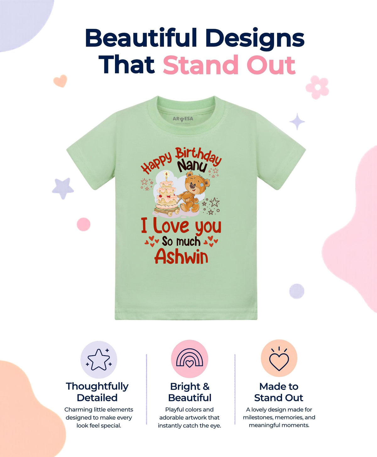 Yes | Happy Birthday Nanu Family Birthday - T-shirt