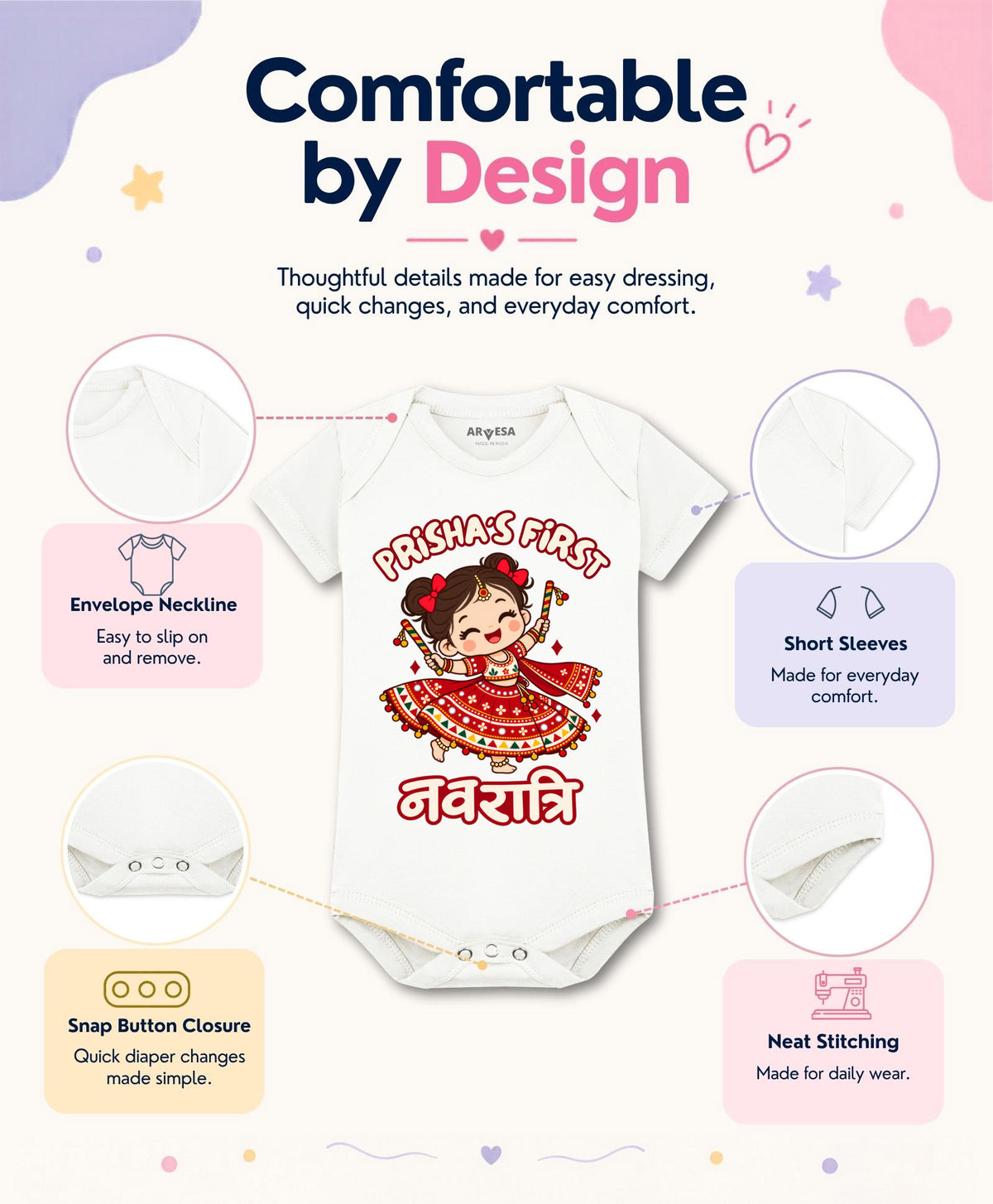 Yes | My First Navratri - Romper