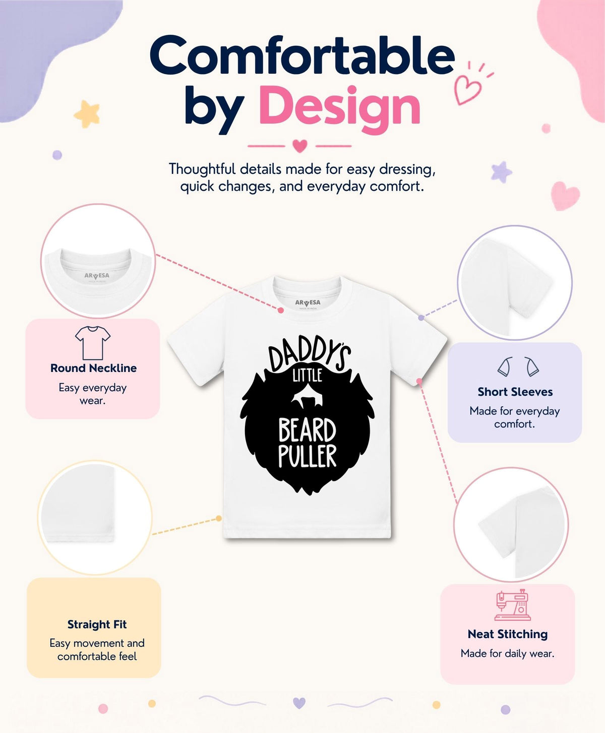 No | Daddy Little Beard Puller - T-shirt