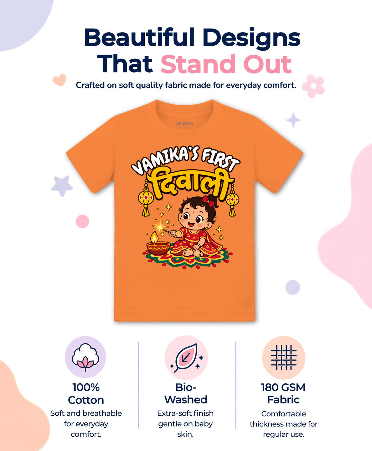 Yes | My First Diwali - T-shirt