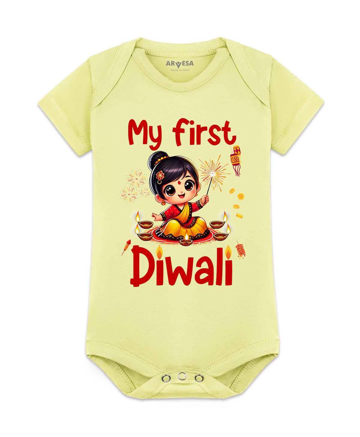 No | My First Diwali - Romper