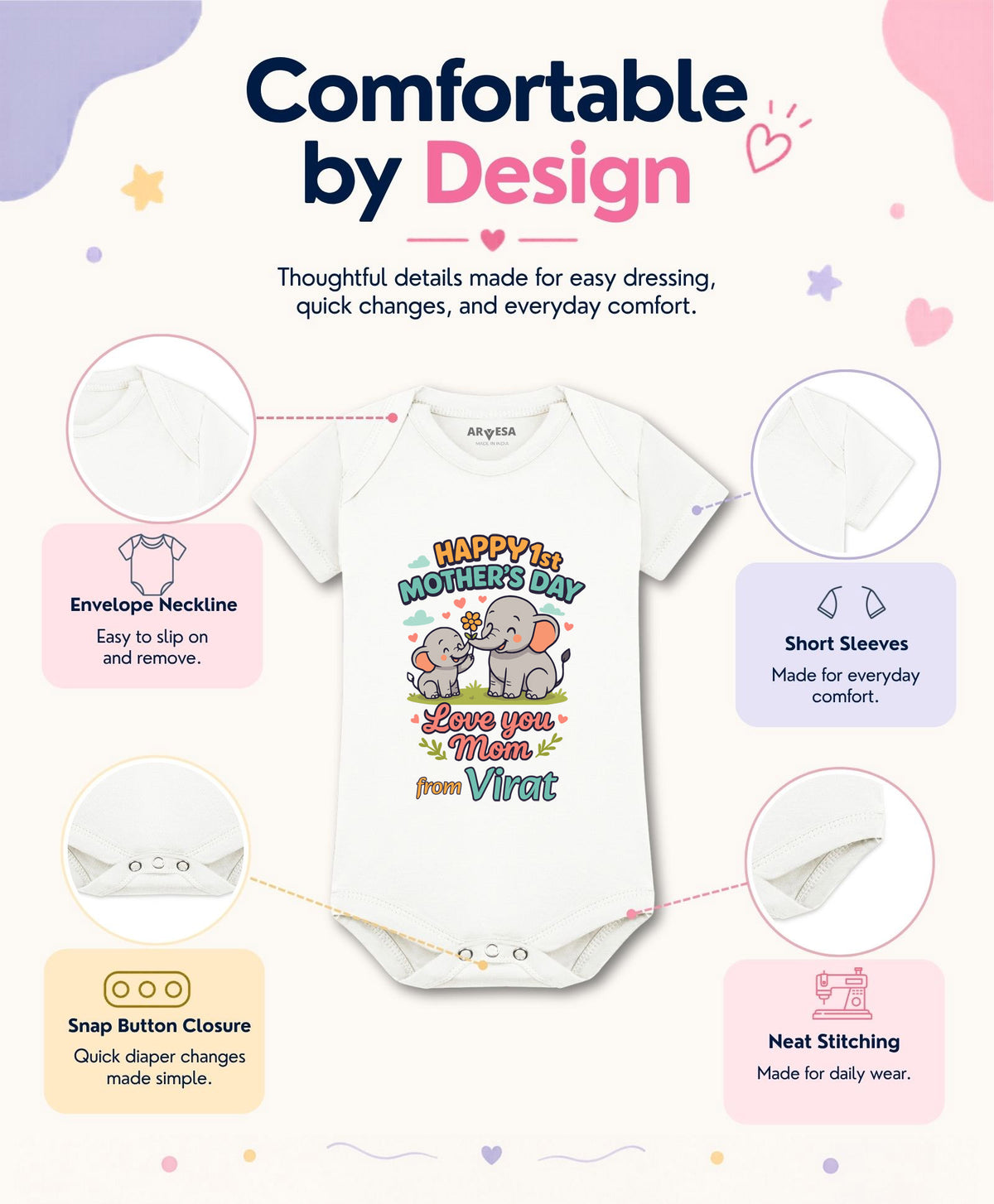 Yes | Happy Mother Days Mothers Day - Romper