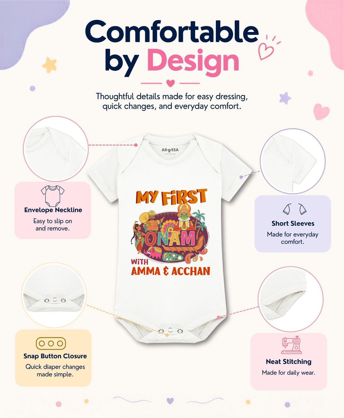 No | My First Onam - Romper