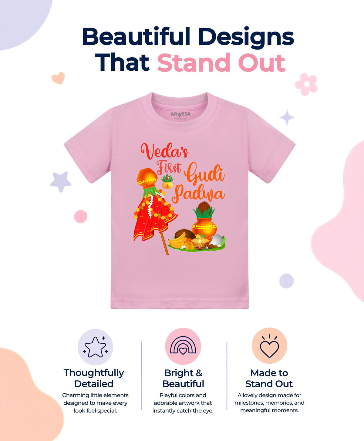 Yes | My First Gudi Padwa - T-shirt