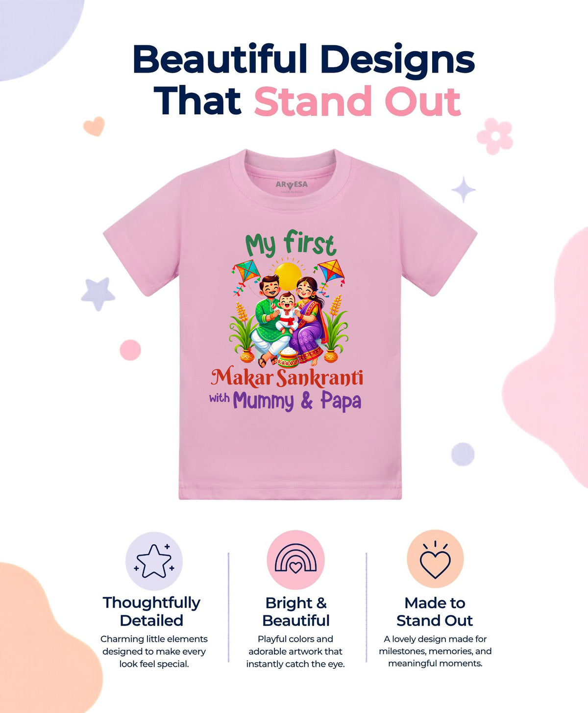 No | My First Makar sankranti - T-shirt