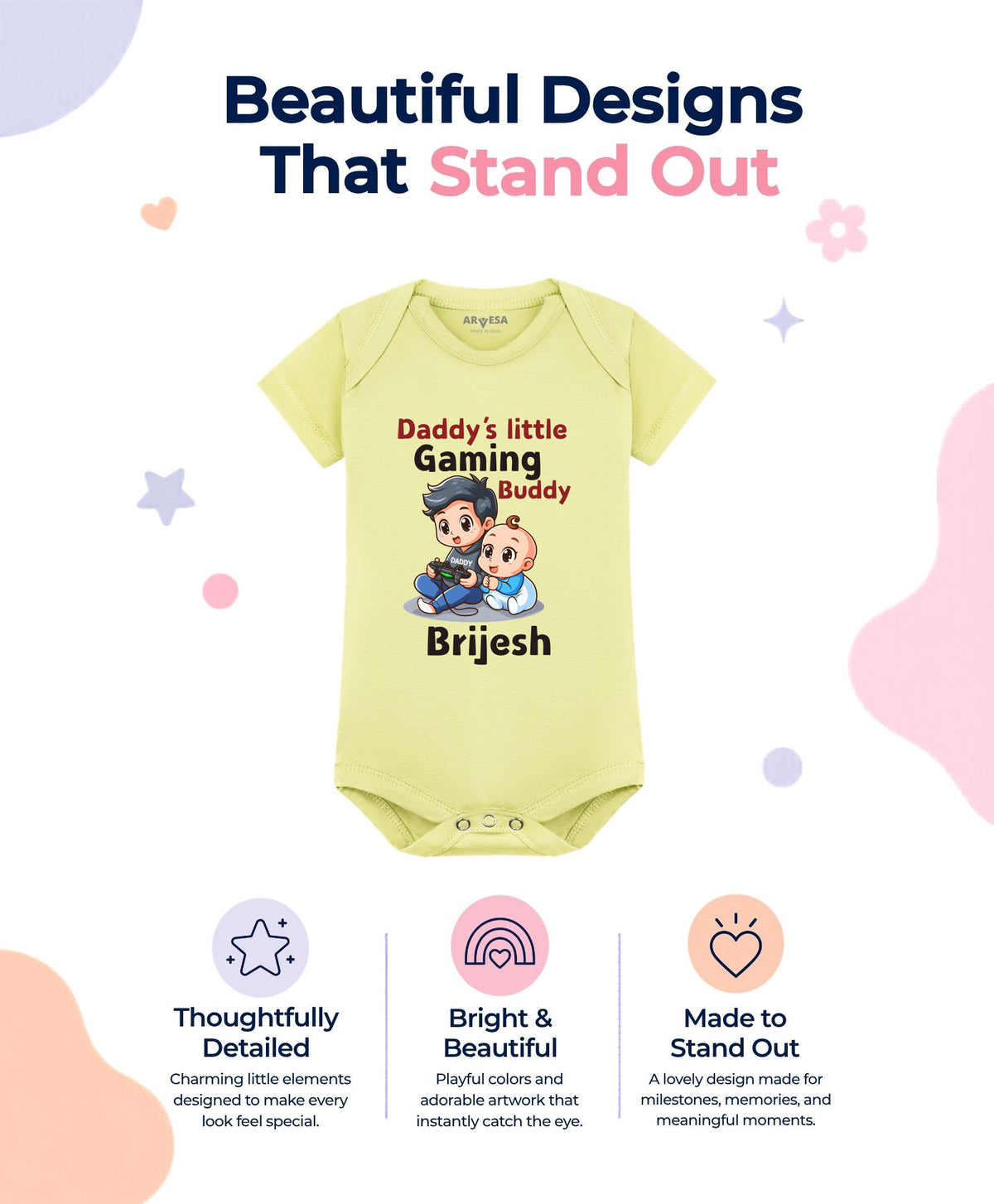 Yes | Daddy Little Gaming Buddy - Romper
