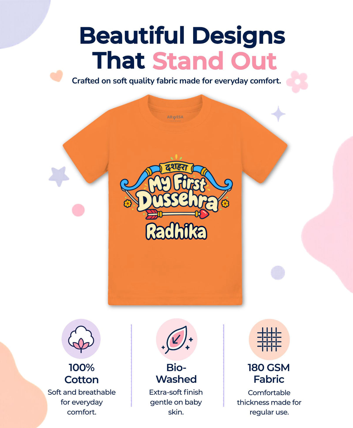 Yes | My First Dussehra - T-shirt