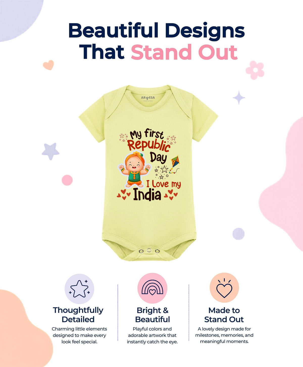 No | My First Republic Day - Romper