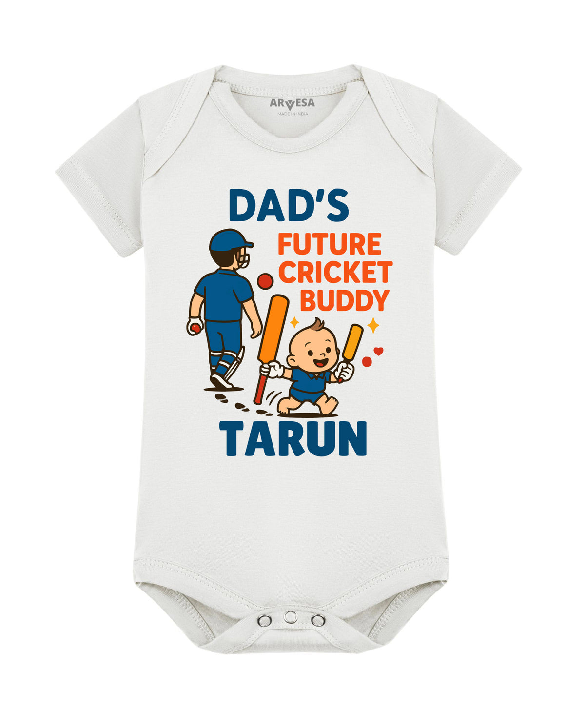Yes | Dad's Future Cricket Buddy - Romper
