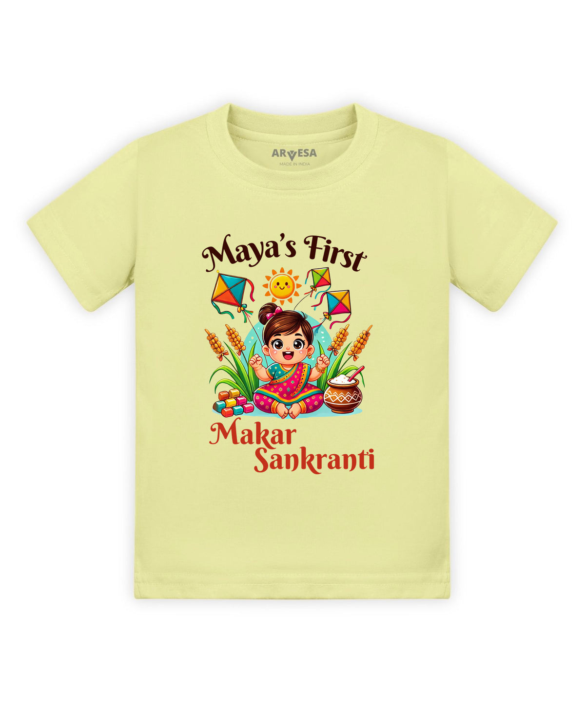 Yes | My First Makar sankranti - T-shirt