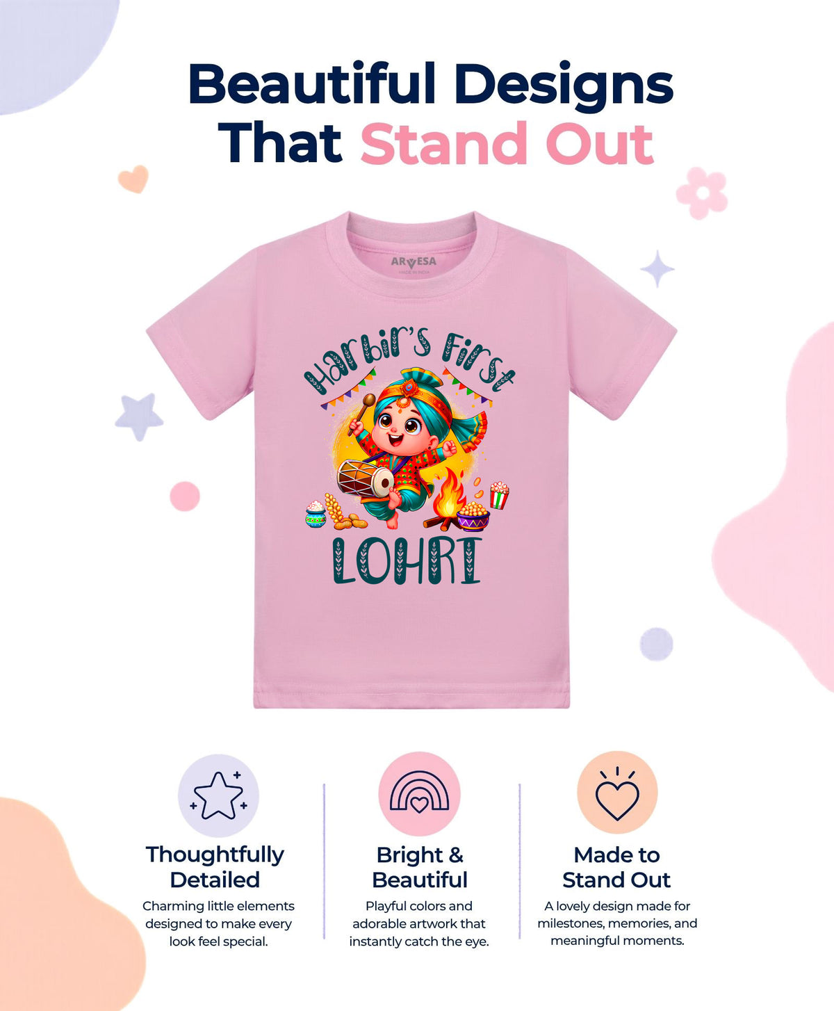 Yes | My First Lohri - T-shirt