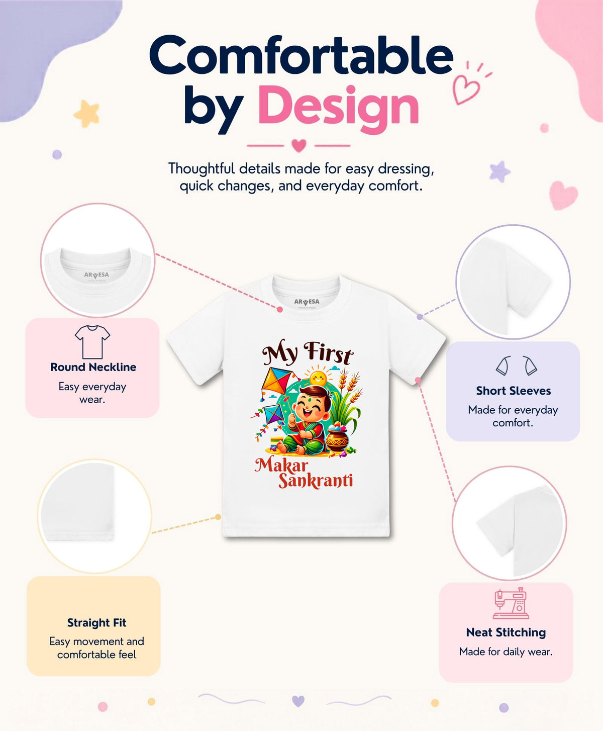 No | My First Makar sankranti - T-shirt