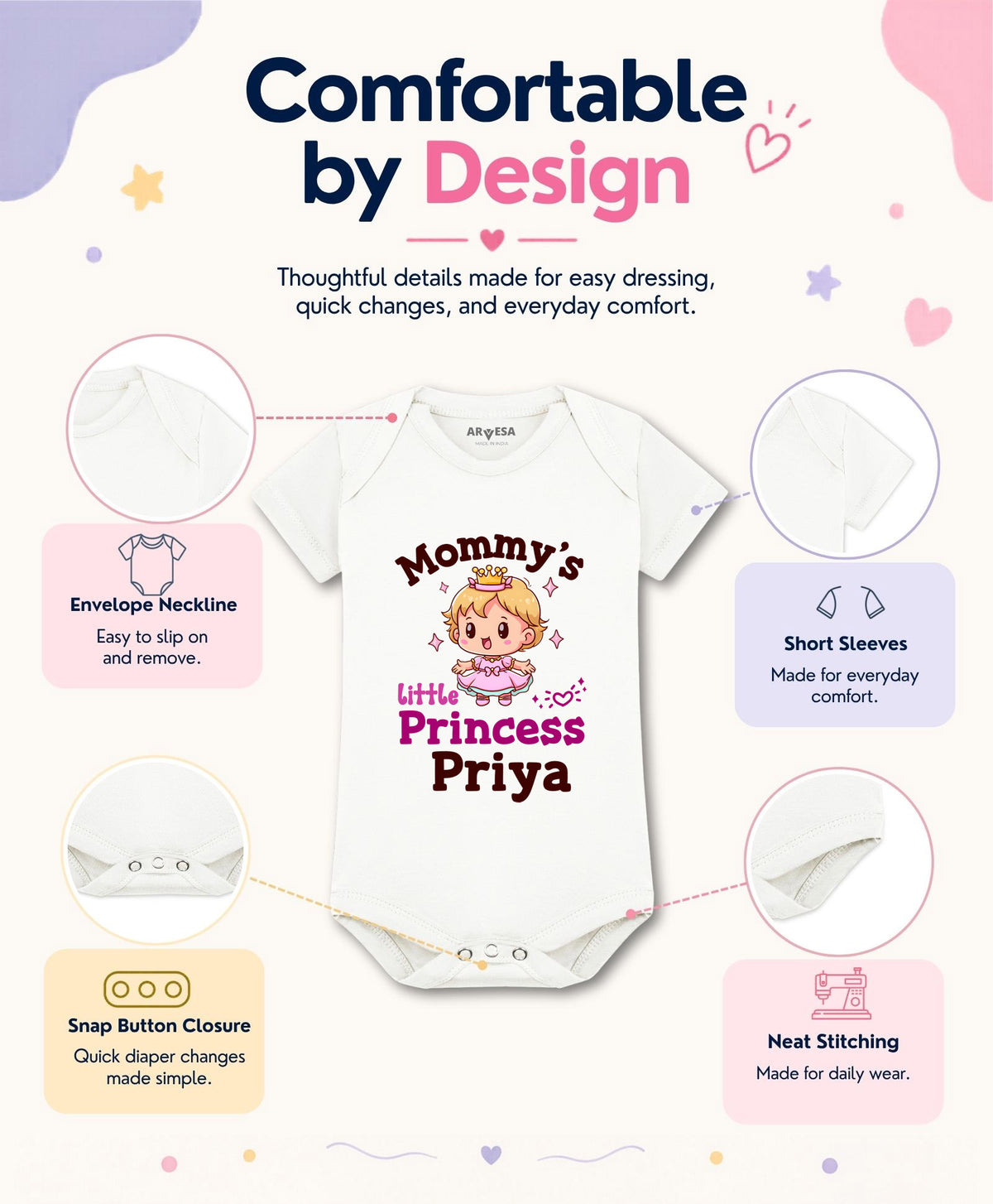 Yes | Mommy Little Prince - Romper