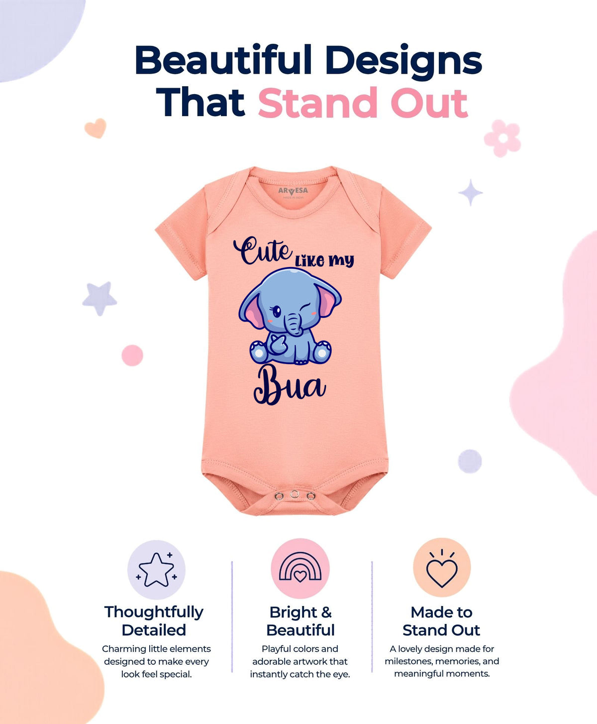 No | Cute Like My Bua - Romper