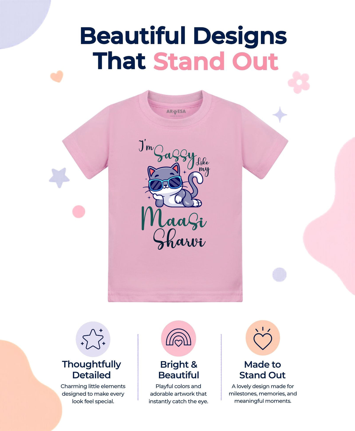 Yes | I Am Sassy Like My Bua Maasi - T-shirt