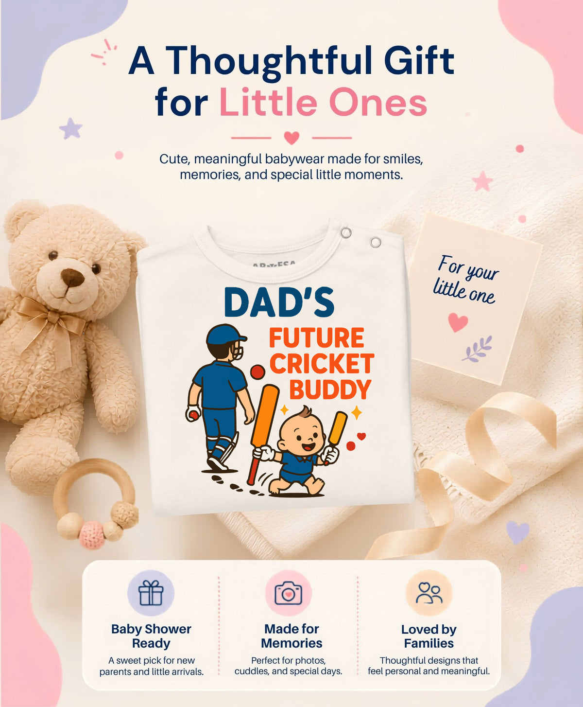 No | Dad's Future Cricket Buddy - Jumpsuit