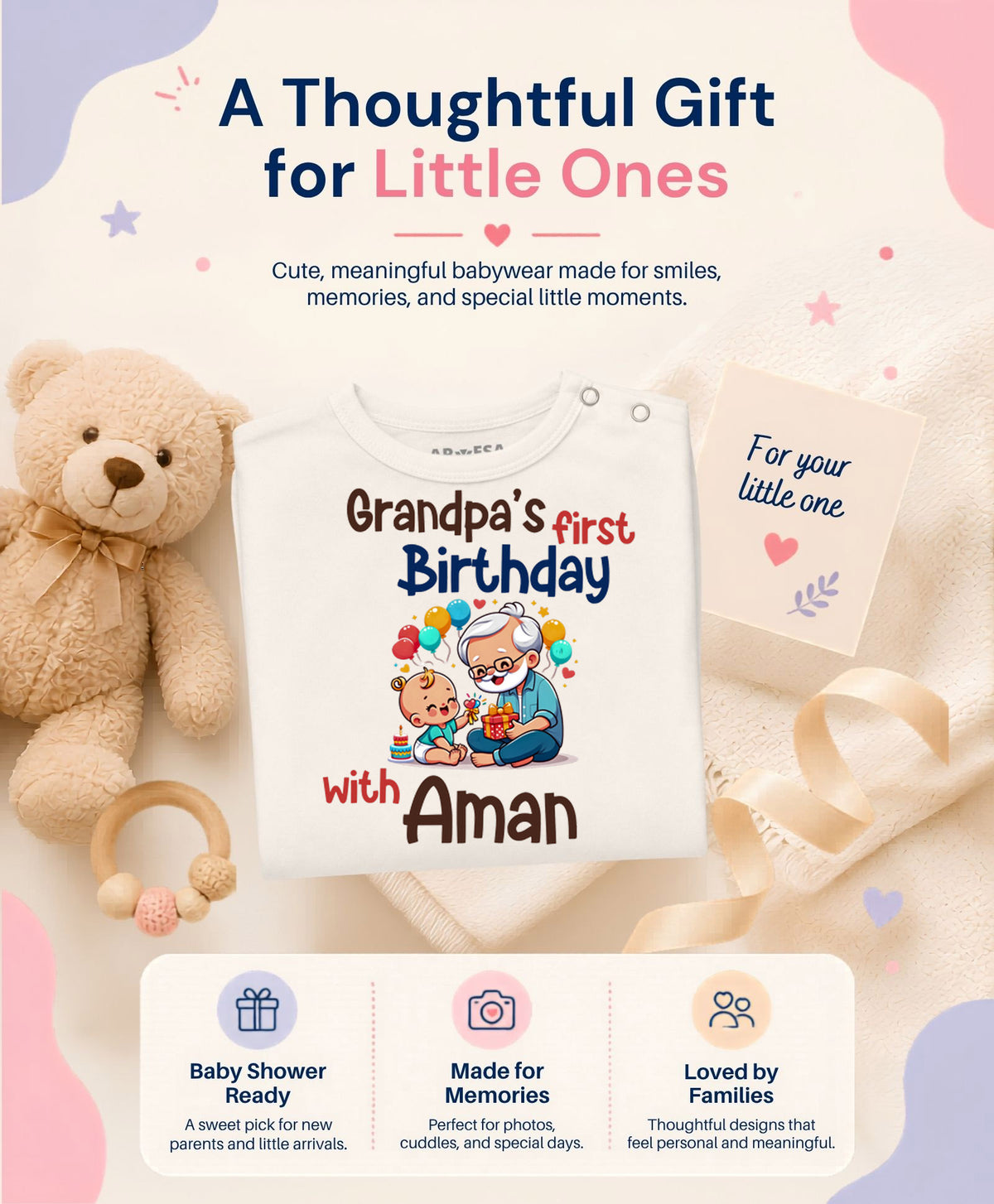 Yes | Grandpa's First Firthday With Me Family Birthday - Jumpsuit