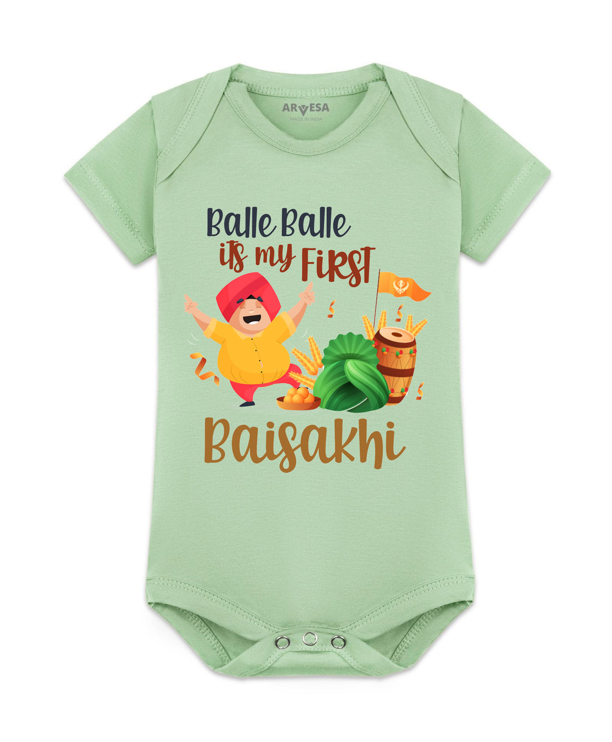 No | Happy Baisakhi - Romper