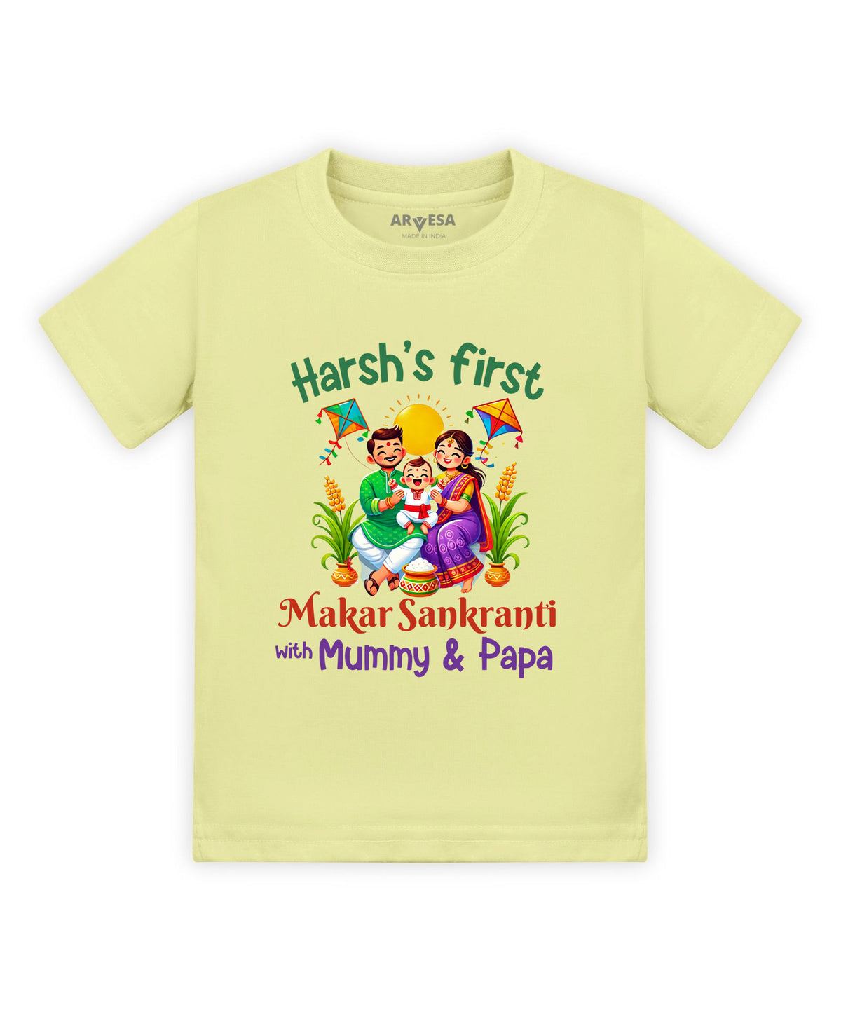 Yes | My First Makar sankranti - T-shirt
