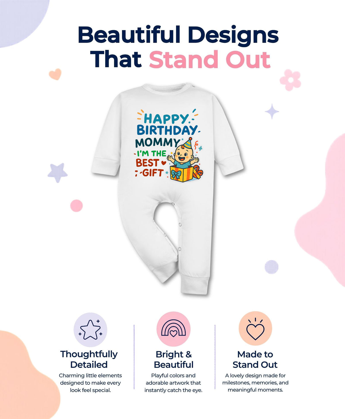 No | Happy Birthday Mommy I'm The Best Gift Mom Birthday - Jumpsuit