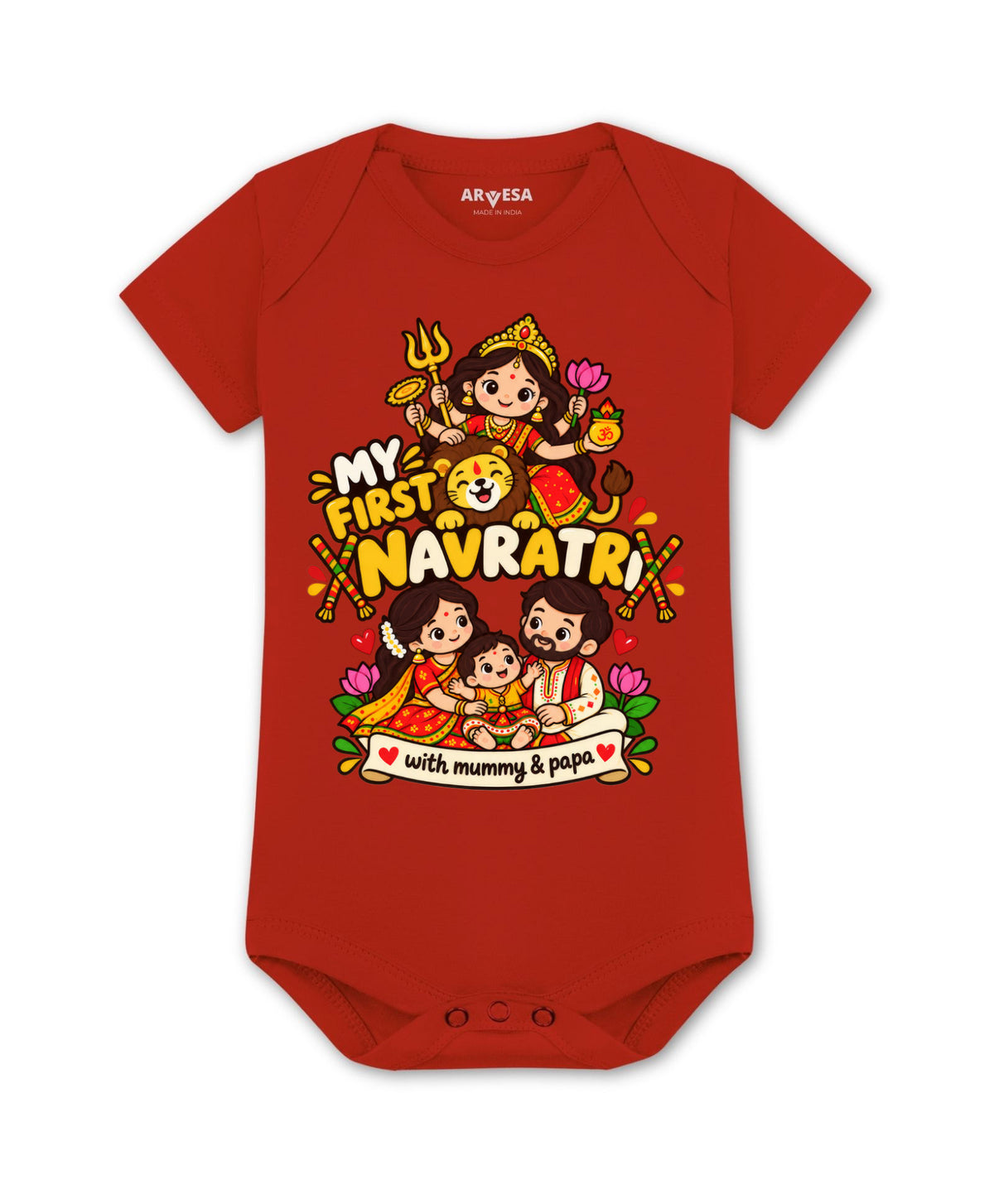 No | My First Navratri with Mummy & Papa - Romper