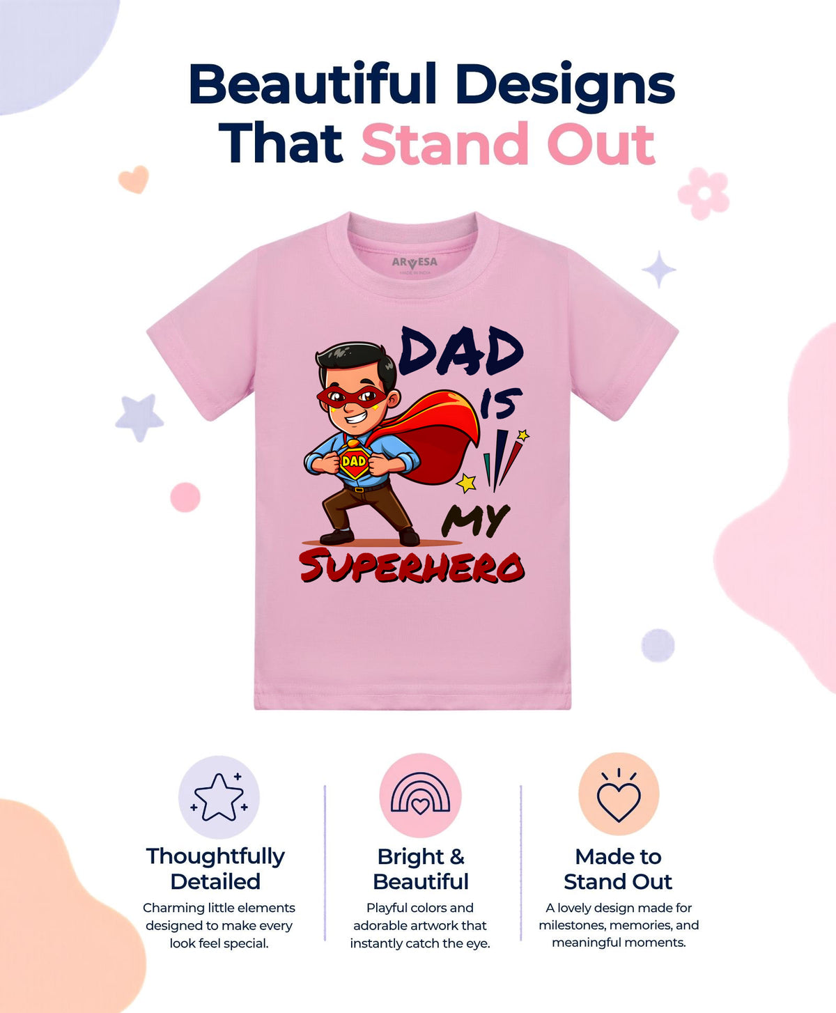 No | Dad Is My Superhero - T-shirt