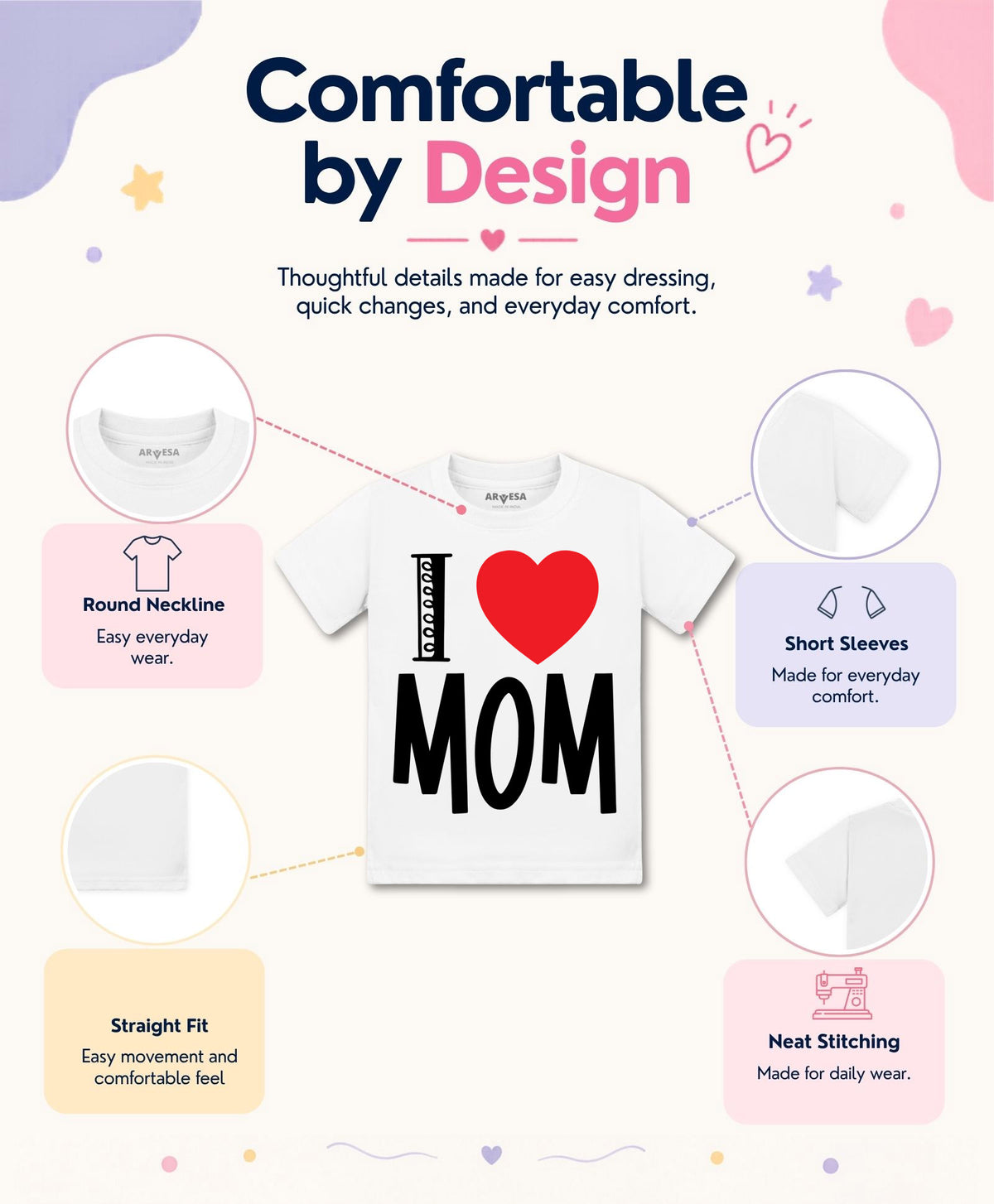 No | I Love Mom - T-shirt