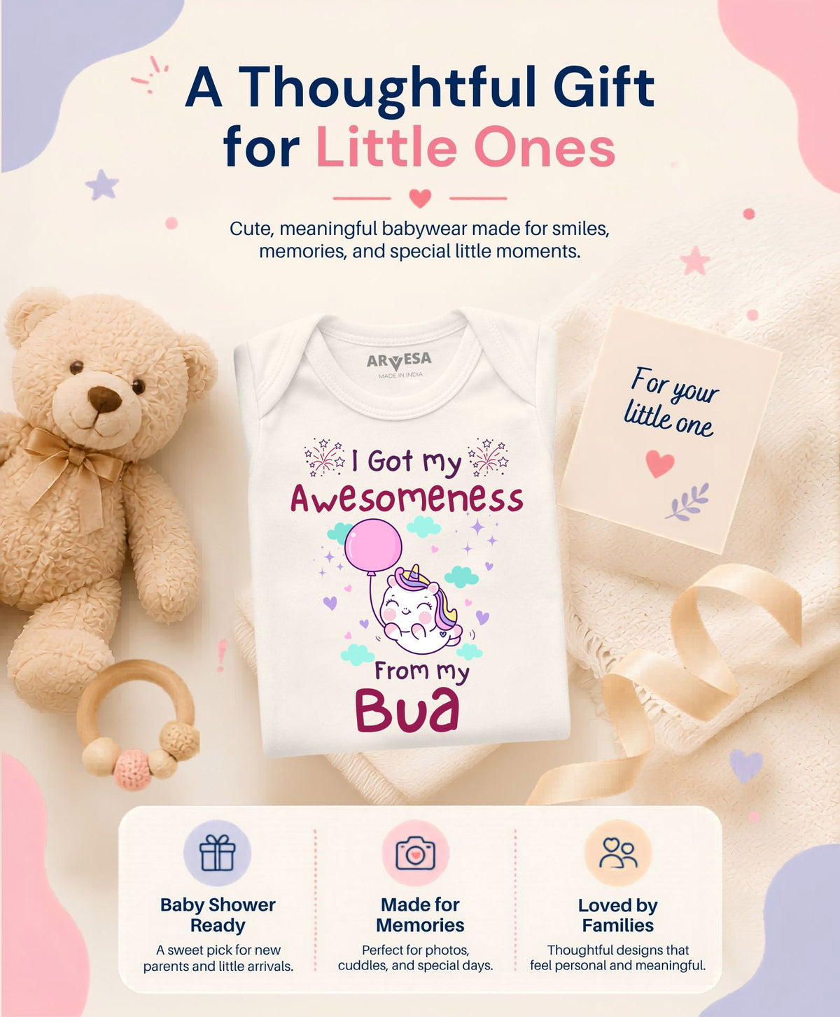 No | I Got Awesomeness From Bua - Romper