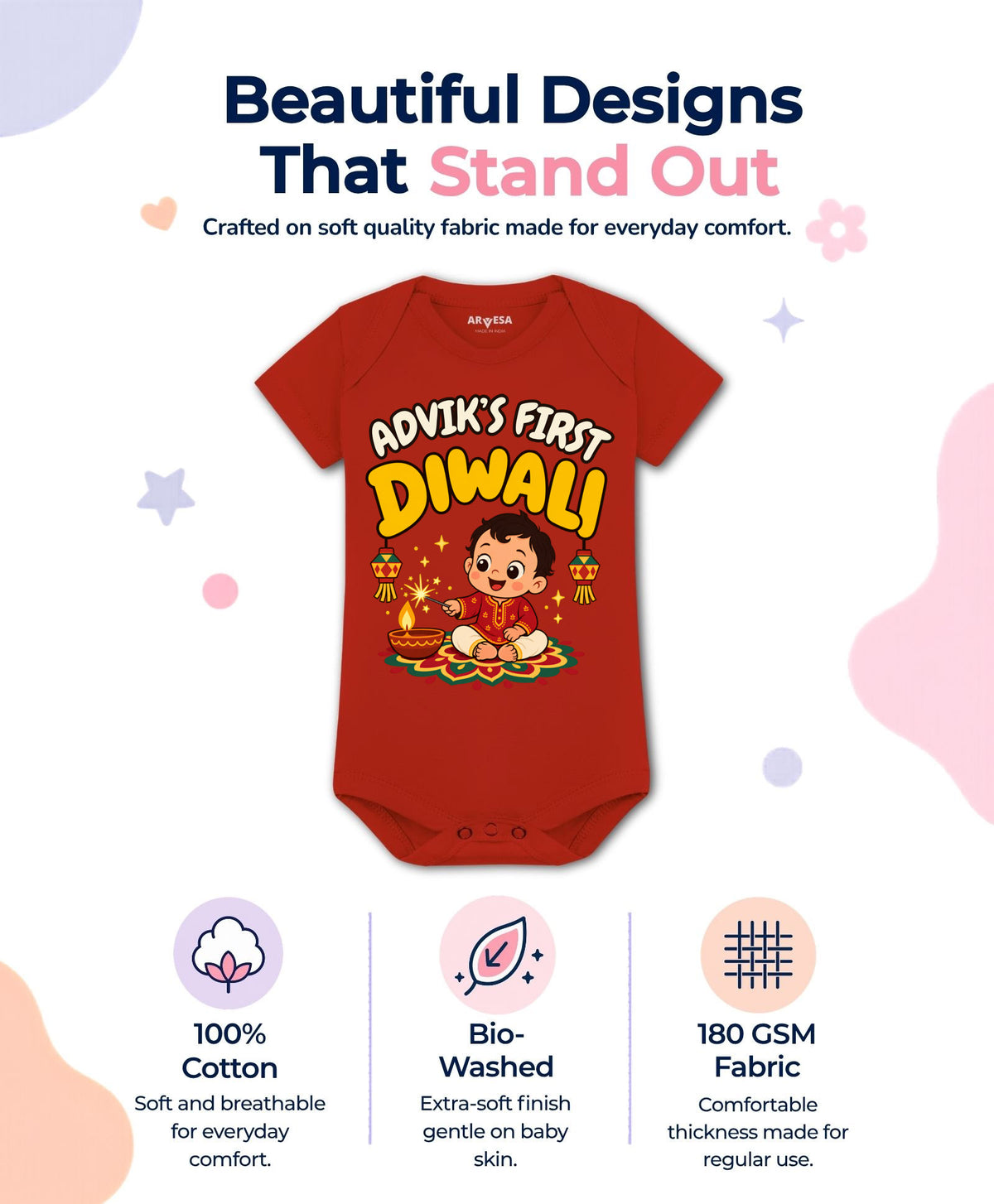 Yes | My First Diwali - Romper