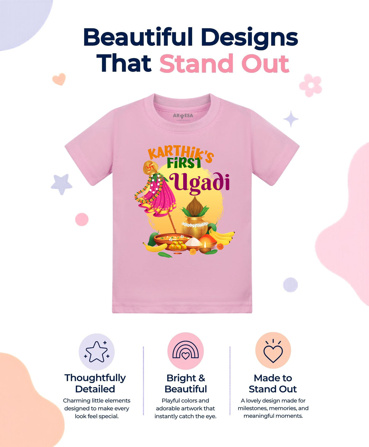 Yes | My First Ugadi - T-shirt