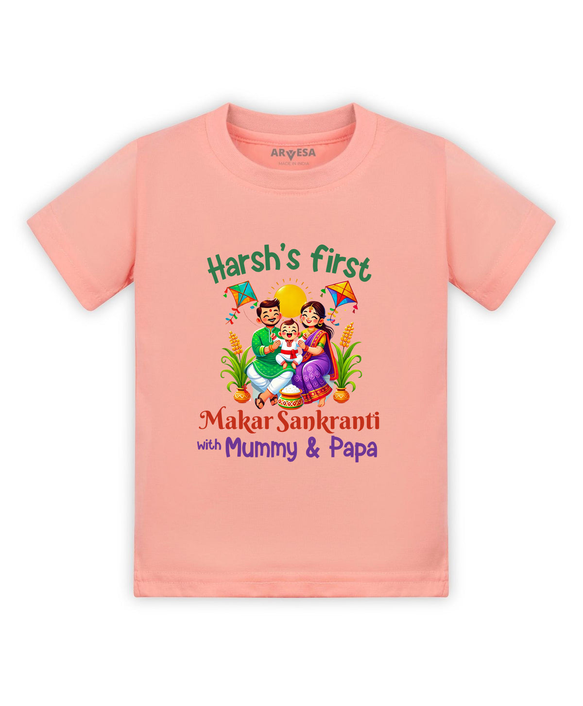Yes | My First Makar sankranti - T-shirt