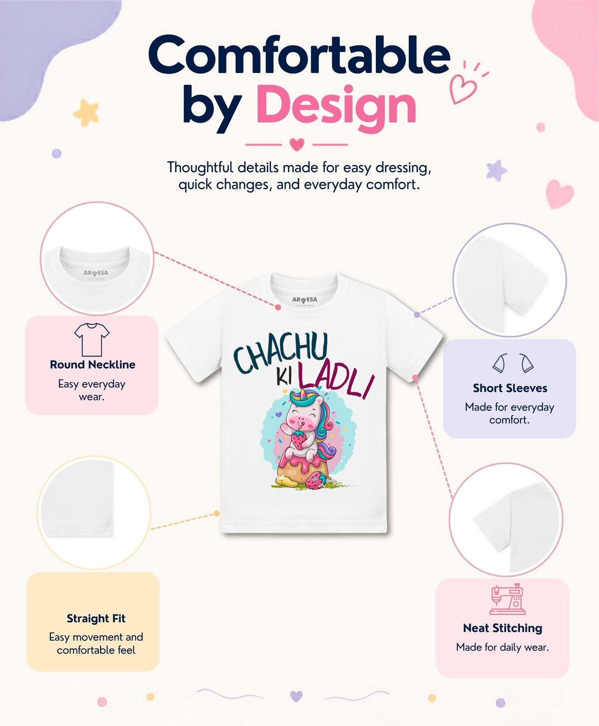 No | Chachu Ki Ladli - T-shirt