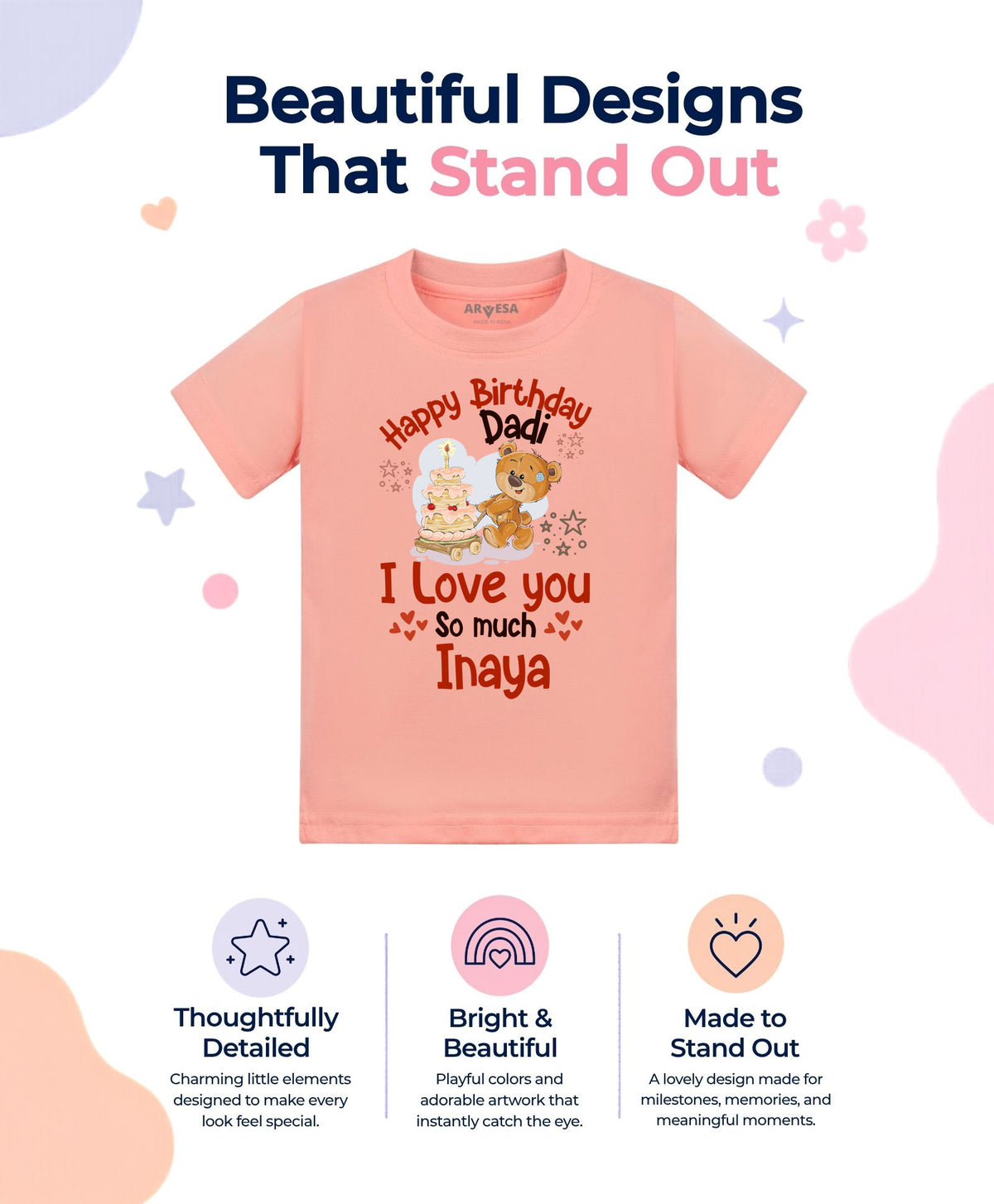 Yes | Happy Birthday Dadi Family Birthday - T-shirt