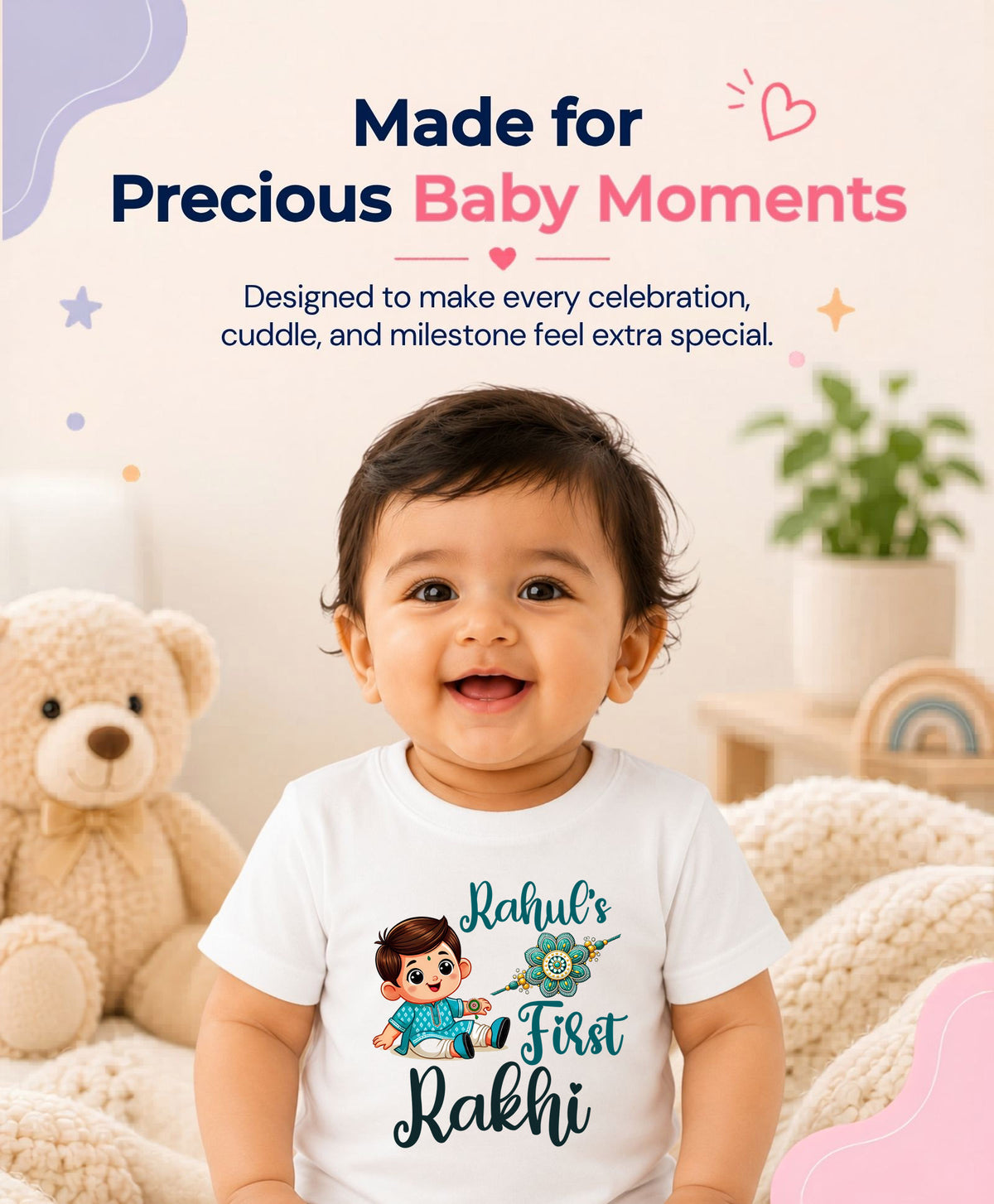 Yes | My First Rakhi - T-shirt