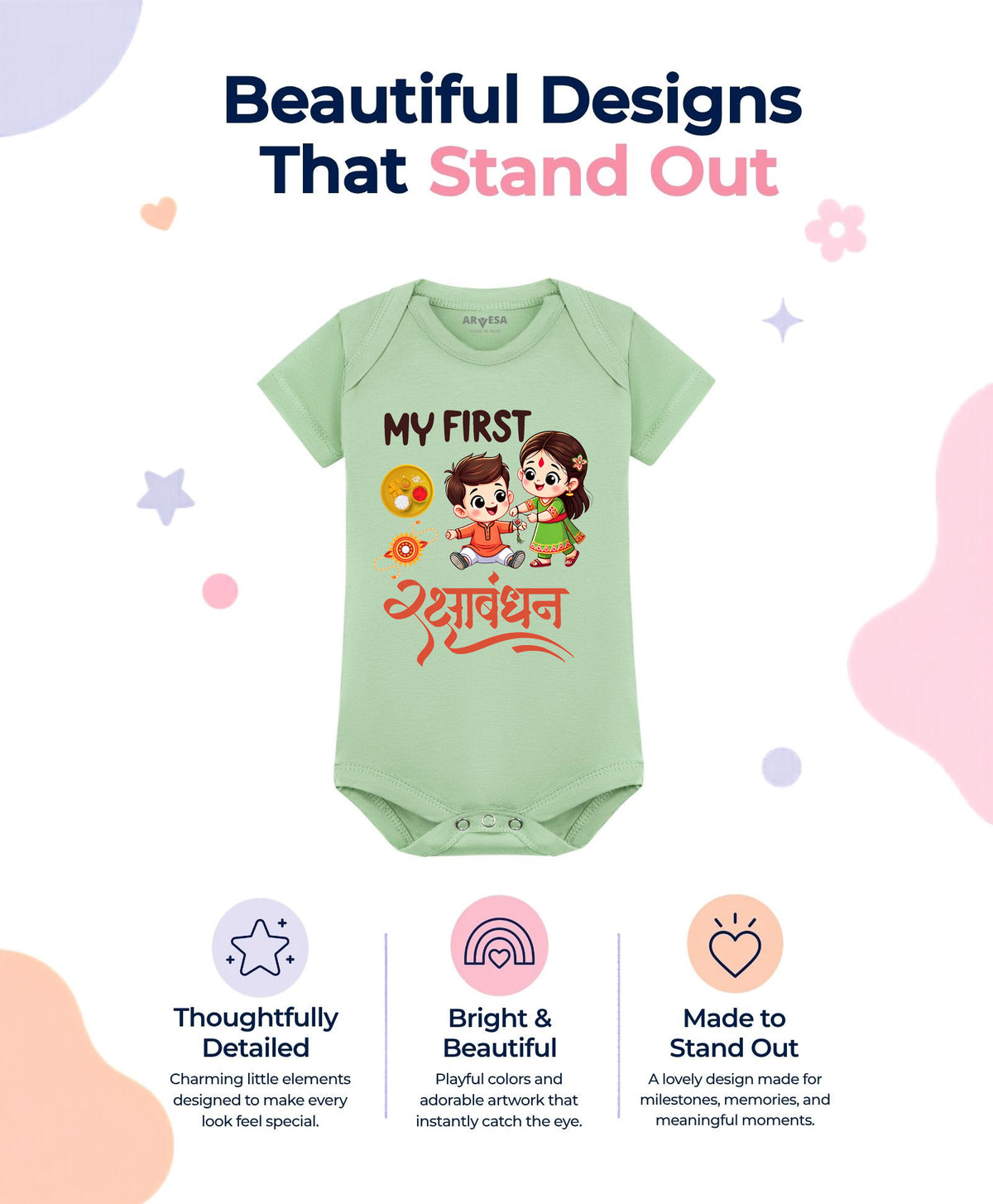No | My First Rakhi - Romper