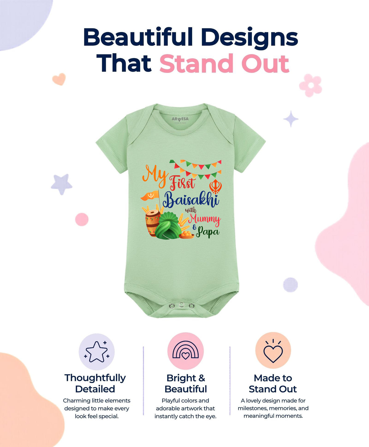 No | My First Baisakhi - Romper
