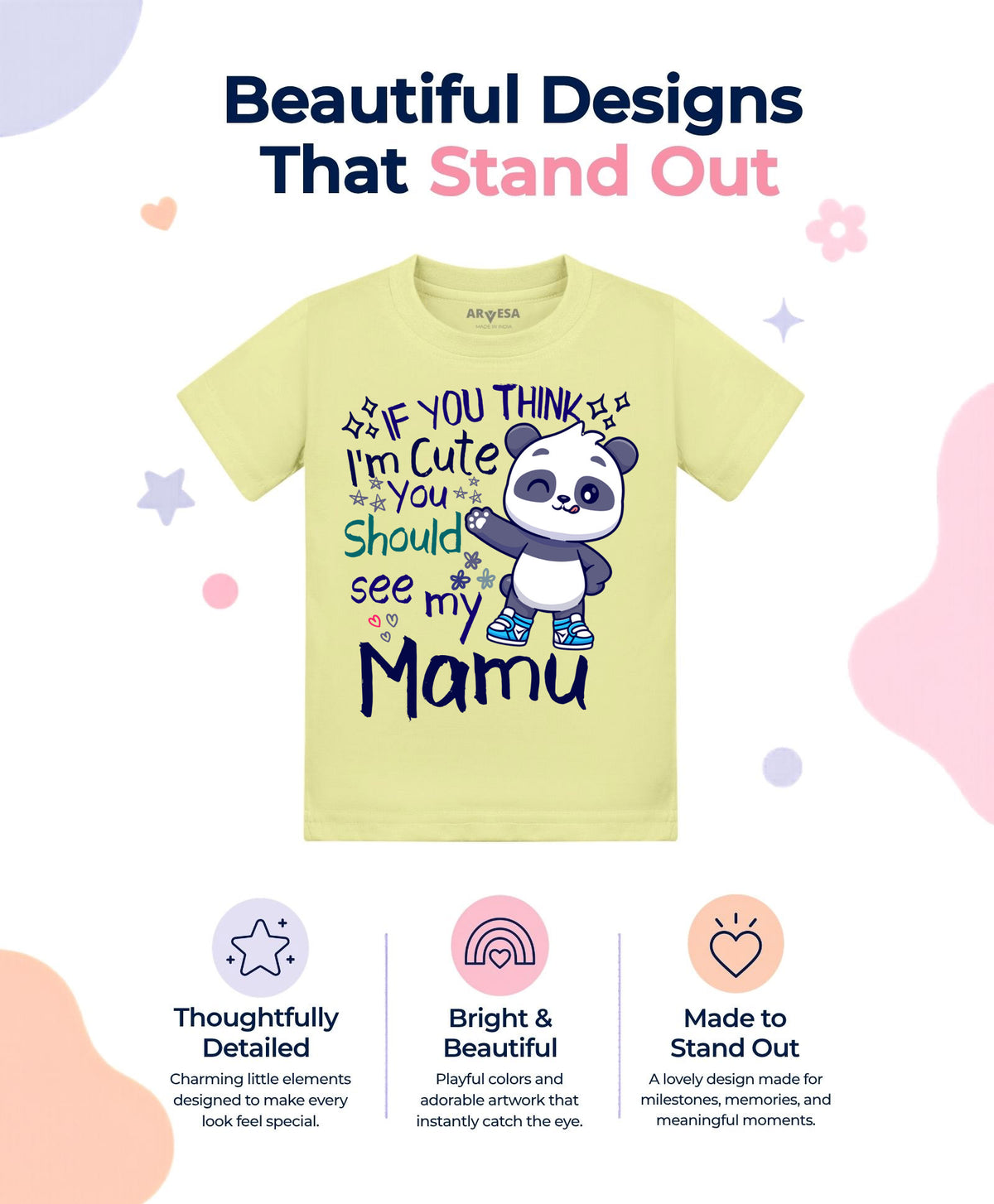 No | I Am Cute You Should See My Mamu - T-shirt
