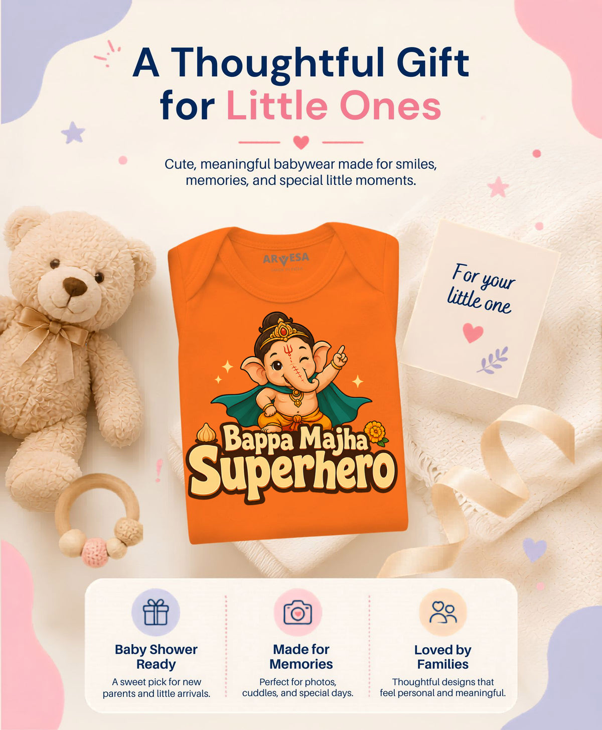 Bappa Majha Superhero Devotional - Romper