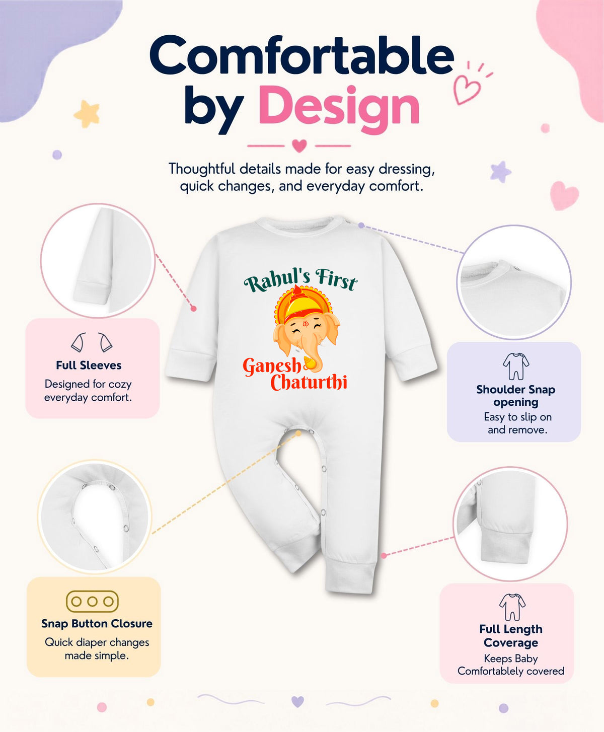 Yes | My First Ganesh Chaturthi - Jumpsuit
