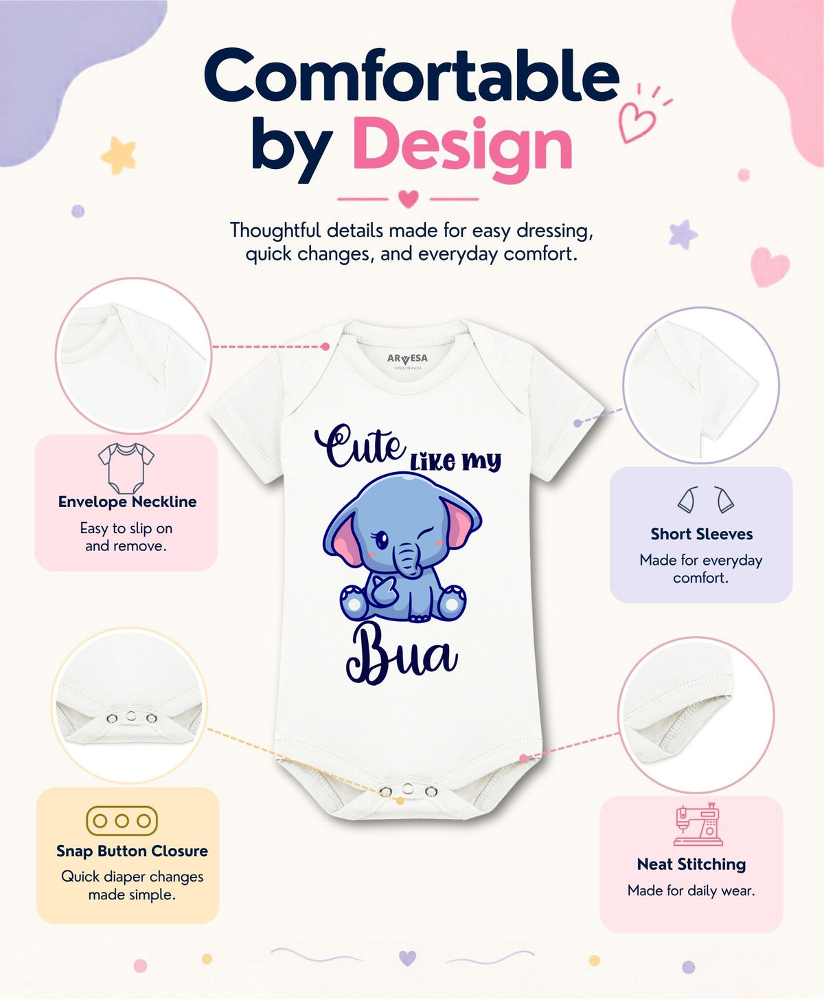 No | Cute Like My Bua - Romper