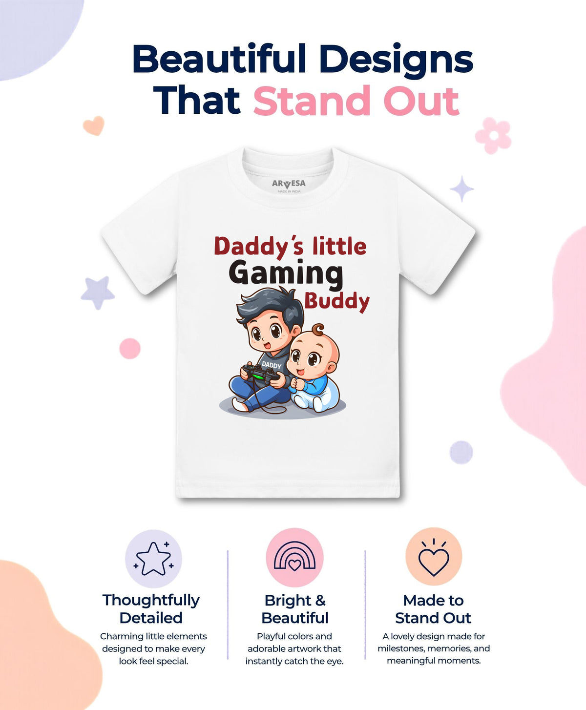 No | Daddy Little Gaming Buddy - T-shirt