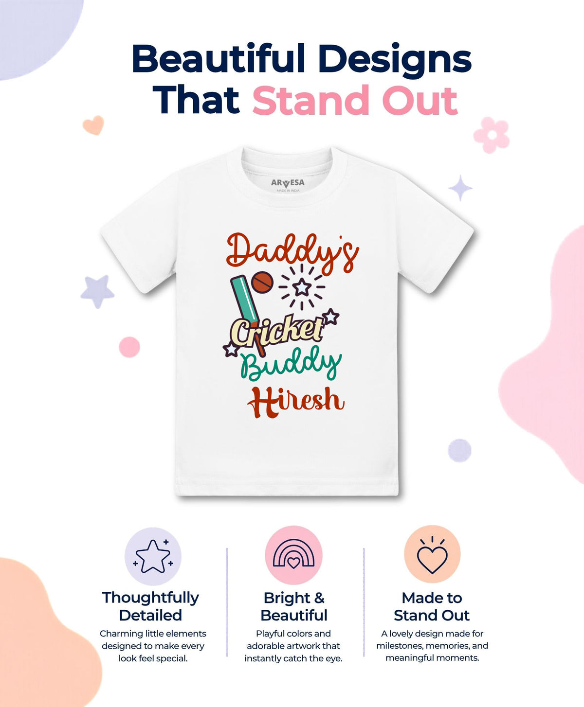 Yes | Daddy Cricket Buddy - T-shirt